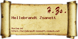 Hellebrandt Zsanett névjegykártya